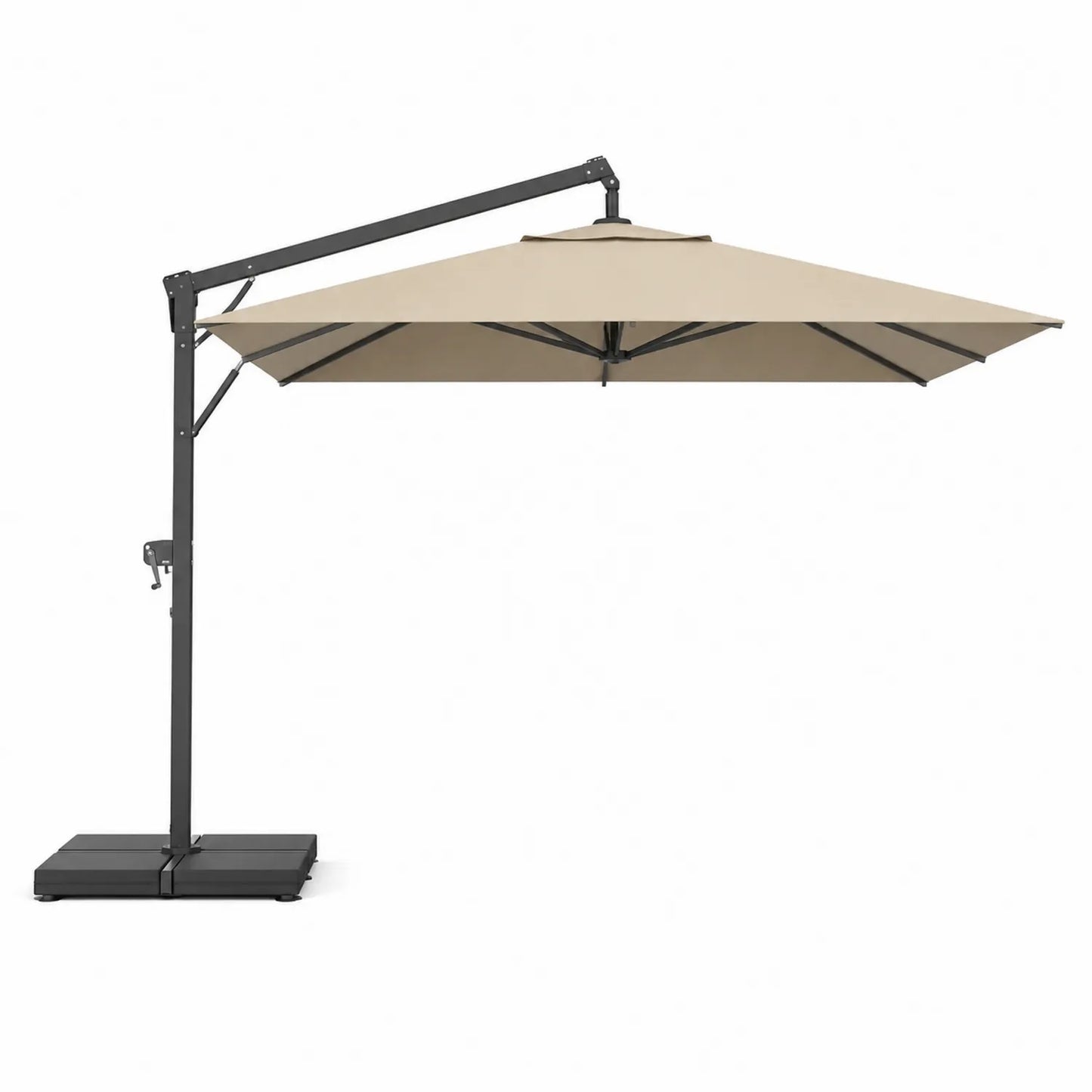 Ampelschirm Aluminium Polyestergewebe 3m Beige