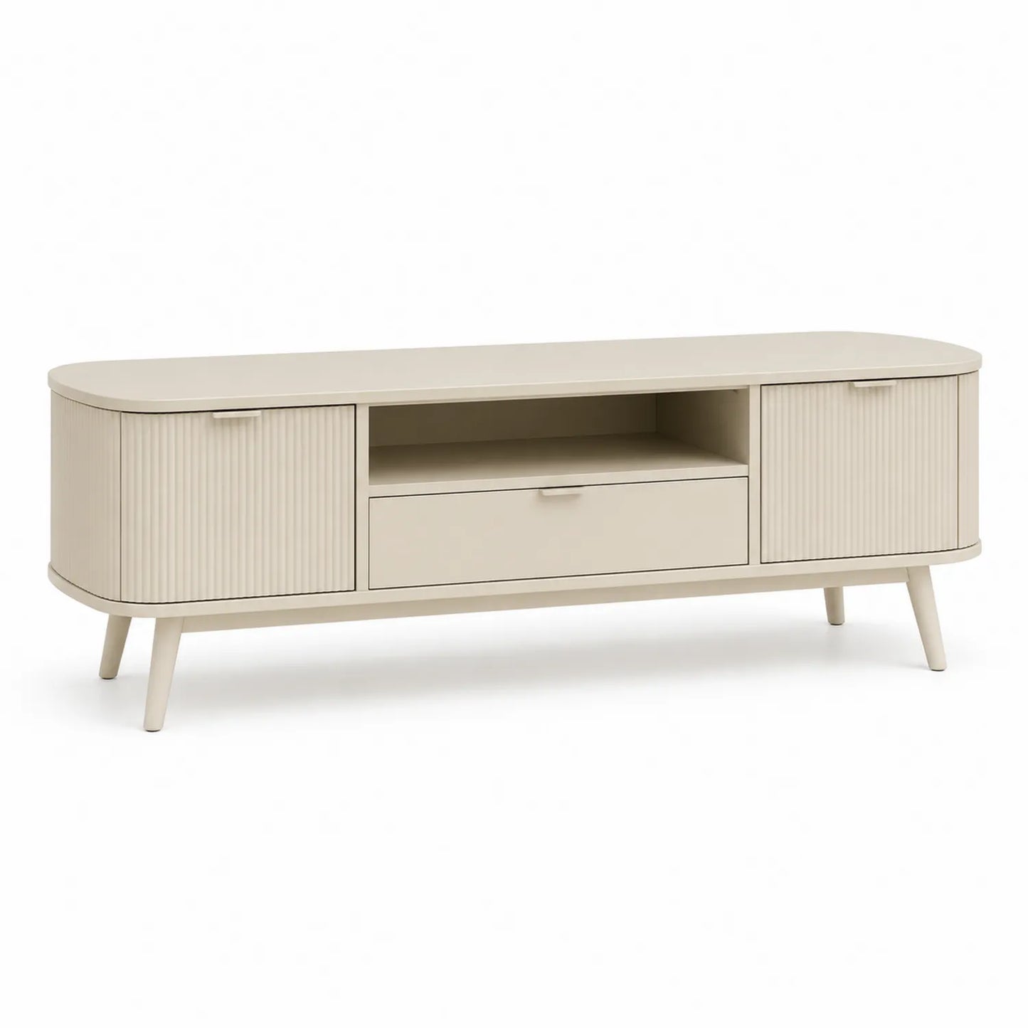 TV-Lowboard Holzwerkstoff Beige 140cm