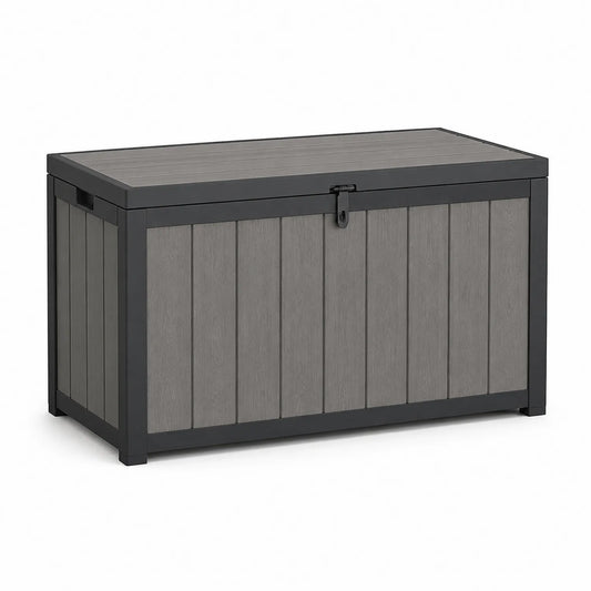 Garten-Aufbewahrungsbox 116 cm Metallrahmen Polypropylen