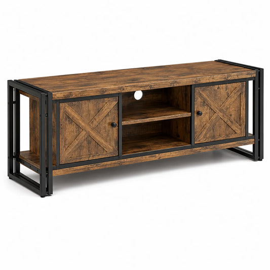Holz TV-Schrank mit Metallrahmen 120cm