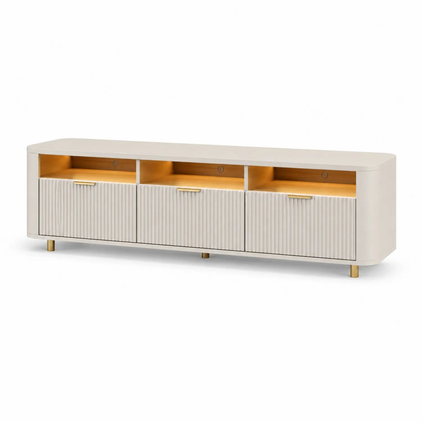 TV-Schrank MDF mit Metallbeinen 180 cm