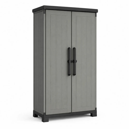 Kunststoffschrank für den Außenbereich 68x39x173 cm Grau