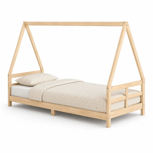 Kinderbett Holz Natur 200 x 90 cm